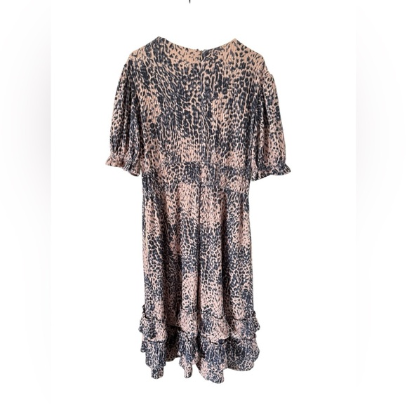 Anthropologie Hutch Adelia Leopard Ruffle Dress - Picture 3 of 6